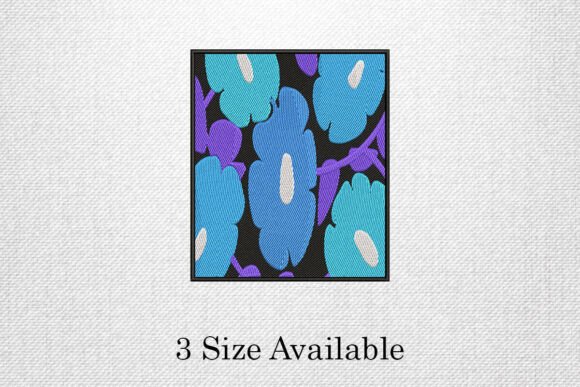 Abstract Bold Flower Embroidery File