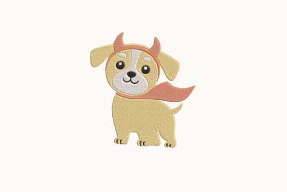 Devil Puppy Embroidery Design