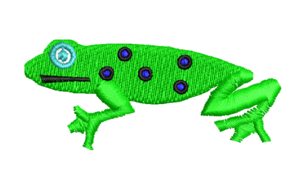 Frog Embroidery Design