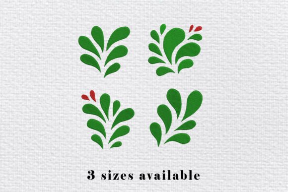 Leaf Motif Embroidery Design File