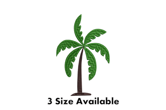 Palm Tree Embroidery Design File