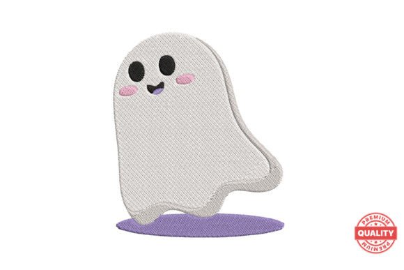 Smiling Ghost Halloween Embroidery