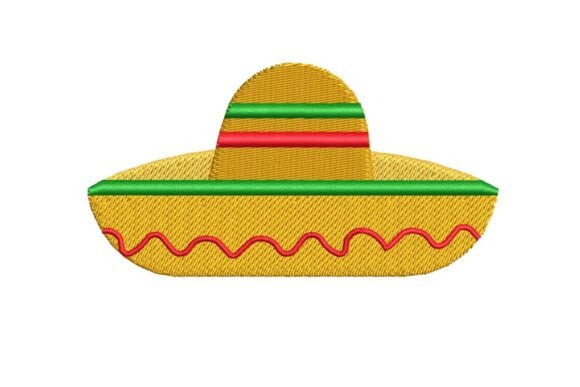 Sombrero Embroidery: Fiesta-Ready Holiday Design