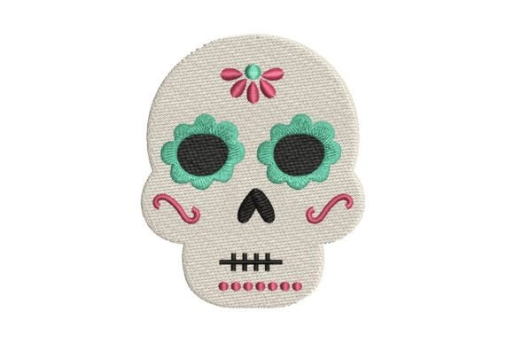 Sugar Skull Embroidery Design